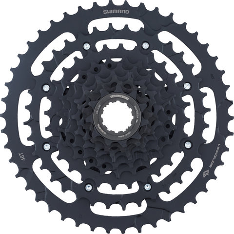 Shimano Cassette CS-LG300-9 Linkglide 9 velocidades - negro/11-46