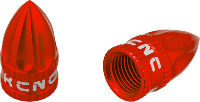 KCNC Valve Caps - red/Presta (Sclaverand)