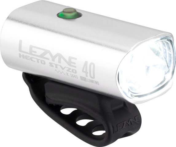 Lezyne Luz frontal Hecto Drive 40 LED con homologación StVZO - plata-brillante