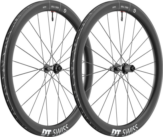 DT Swiss GRC 1100 DICUT 50 Disc Center Lock 28" Laufradsatz - schwarz/142 mm/100 mm/28"/Shimano Road/100 mm/Shimano Road/100 mm/142 mm