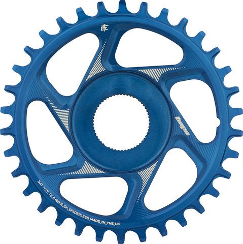 Hope R22 Spiderless Direct Mount E-Bike Chainring for Shimano EP8/E8000 - blue/34 