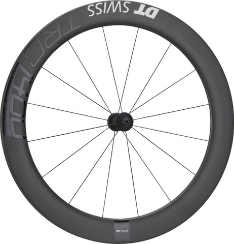 DT Swiss TRC 1400 DICUT 65 Carbon 28" Tubular Laufradsatz - schwarz/100 mm/28"/100 mm/100 mm/120 mm