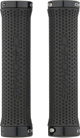 Chromag Basic Lock On Handlebar Grips - black-black/142 mm