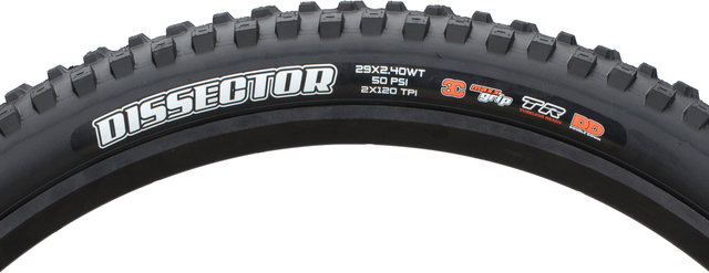 Maxxis Dissector 3C MaxxGrip DD WT TR 29" Folding Tyre - black/29 /61 mm/61-622/2.4 