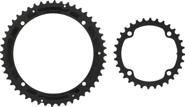 Praxis Works X-Rings Road chainring set - black/32-48 tooth