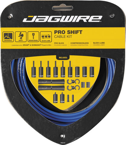 Jagwire 2X Pro Schaltzugset - SID blue