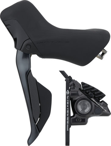 Shimano Dura-Ace BR-R9270 + Di2 ST-R9270 Disc Brake - black/Front wheel/Left (side-specific)