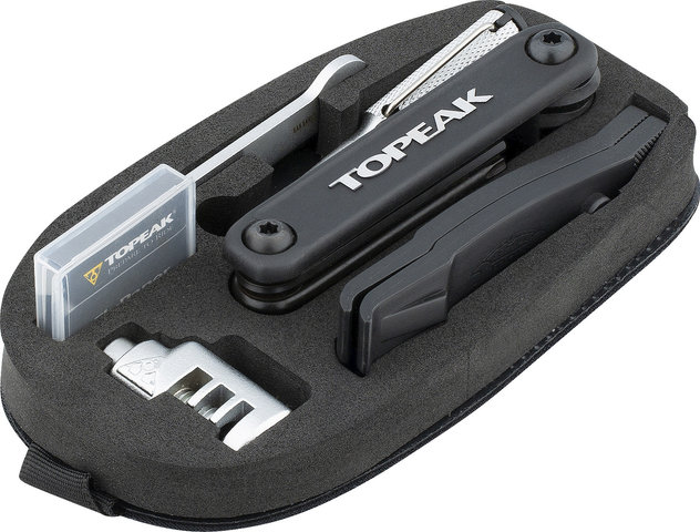 Topeak Bolsa de sillín con set de herramientas Survival Tool Wedge Pack II - negro/1250 