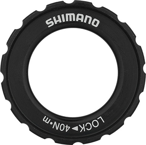 Shimano SM-RT64 Center Lock Brake Rotor for Deore w/ External Teeth - silver-black/203 mm