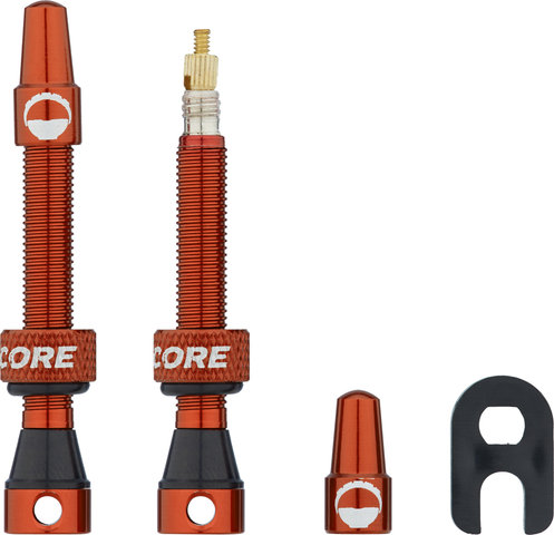 CushCore Tubeless Valve, 44 mm, 2 pcs. - orange/Presta Valve (SV)