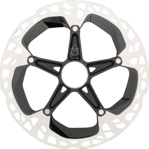 Shimano RT-EM910 Center Lock Brake Rotor for STEPS w/ External Teeth - silver-black/203 mm