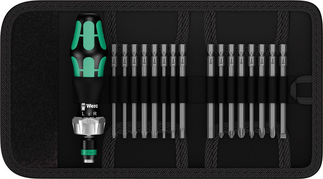 Wera Destornillador Kraftform Kompakt Vario con carraca - negro / verde