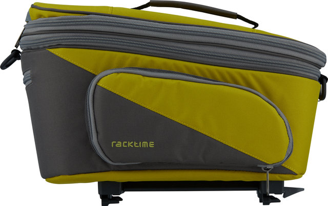 Racktime Talis Plus Pannier Rack Bag - lime green-stone grey/8000 ml