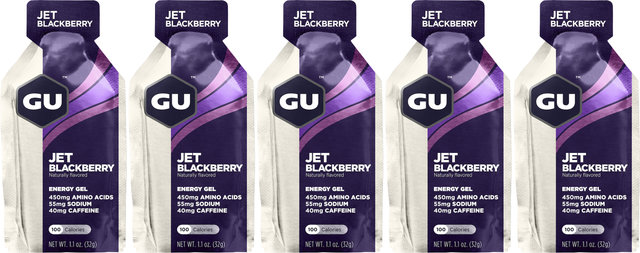 GU Energy Labs Energy Gel - 5 Pack - jet blackberry