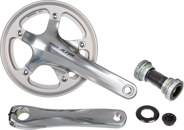 Shimano Alfine FC-S501 Crankset w/ Double Chain Guard - silver/170.0 mm 42 tooth