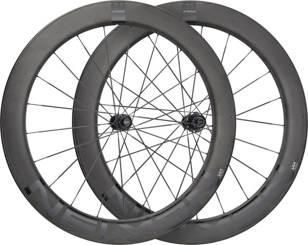 NEWMEN Set de Roues Advanced R.65 Streem VONOA Disc Center Lock Carbon 28" - black-black/142 mm/100 mm/28"/Shimano Route/100 mm/Shimano Route/100 mm/142 mm