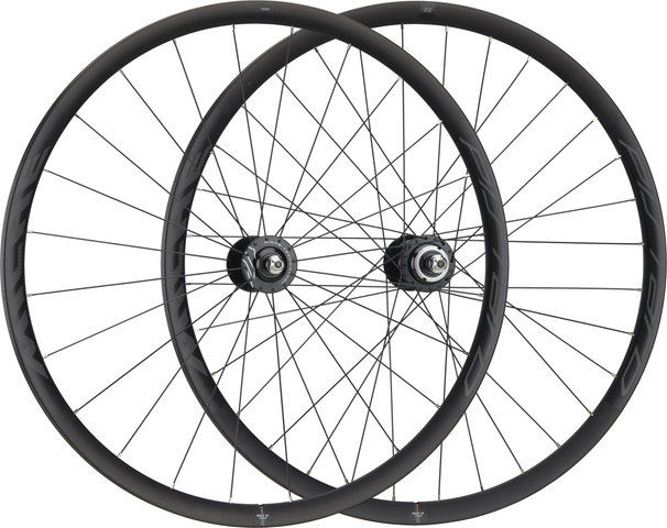 Miche Pistard Tubular Track Wheelset - black / black/Non Boost/Non Boost/100 mm/28"/Screw-on freewheel/100 mm/Threaded freewheel/100 mm/120 mm