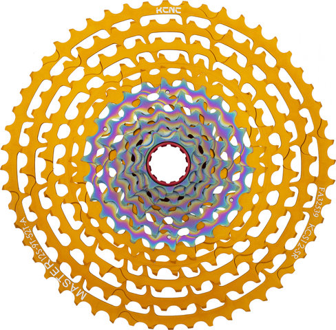 KCNC Cassette MTB 12 velocidades - oilslick-orange/9-52