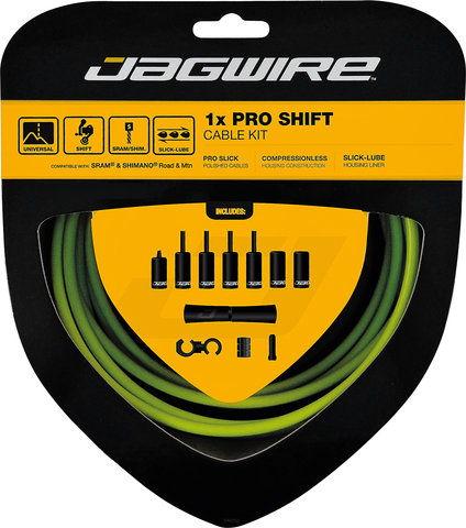 Jagwire 1X Pro Schaltzugset - organic green