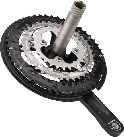 Shimano FC-T551 Kurbelgarnitur mit Kettenschutzring - schwarz/175,0 mm 26-36-48