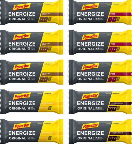 Powerbar Energize Original Energieriegel - 10 Stück - gemischt