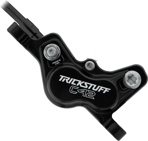 Trickstuff Direttissima Front+Rear Disc Brake Set - black-silver/Set/Flip-Flop (non-side-specific)