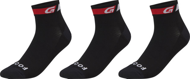 GripGrab Classic Low Cut Socks - 3 Pack - black/44 - 47