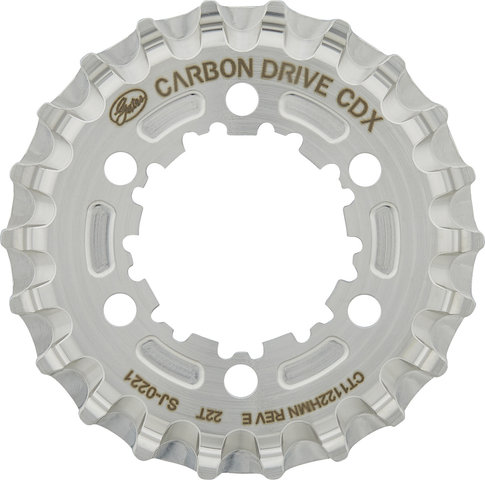 Gates CDX 9-Spline 6-Bolt Disc Rear Belt Drive Sprocket - silver/22 