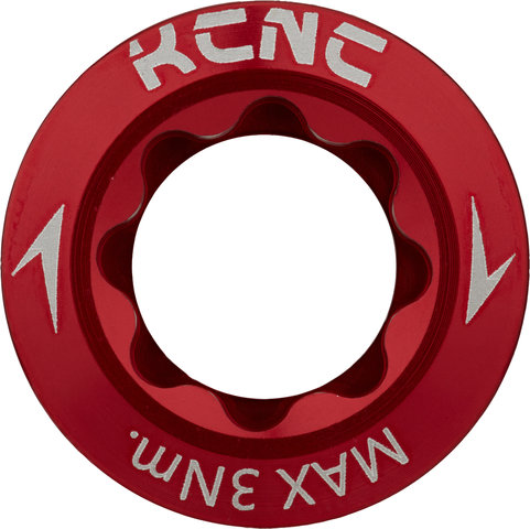 KCNC Left Crank Bolt for Shimano - red/Shimano