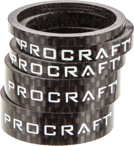 Procraft Juego de espaciadores de carbono grandes 1 1/8" - carbono