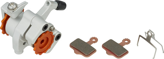 PAUL Pinza de frenos Klamper Flat Mount Short Pull - silver-orange/Set