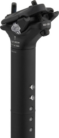 LightSKIN Tige de Selle à LED avec Lampe Arrière Intégrée (StVZO) - black anodized/27,2 mm/350 /9 