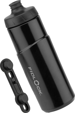 FIDLOCK TWIST water bottle 600 ml with bike base mounting system - black/600 ml