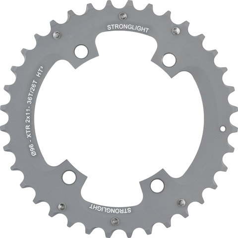 Stronglight HT3 Shimano FC-M9000 Chainring 11-speed, 4-Arm, 96/ 64 mm BCD - grey/36 tooth