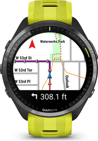 Garmin Forerunner 965 GPS Running & Triathlon Smartwatch - black-carbon grey-lemon yellow-black