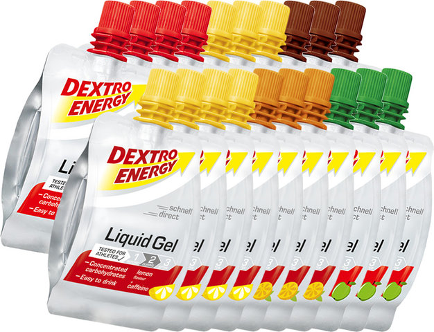 Dextro Energy Liquid Gel - 20 Stück - gemischt/1200 ml