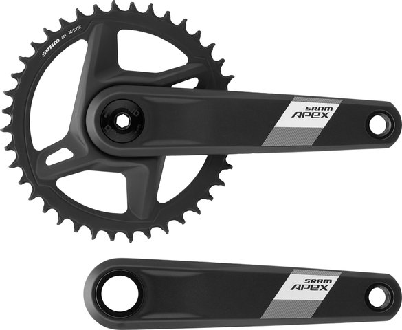 SRAM Apex 1 Wide XPLR AXS 1x12-speed Groupset - black/none/175,0 mm/Shimano Road/175.0 mm 40-tooth, 11-44/11-44/Shimano Road/without