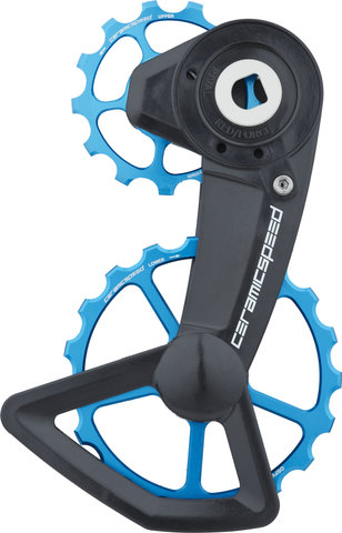 CeramicSpeed Système de Galets de Dérailleur OSPW X pour SRAM AXS XPLR - blue/13 dents (galet guide), 19 dents (galet tendeur)