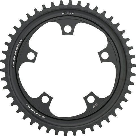 SRAM Chainring X-Sync for Force 1 / Rival 1 / CX 1, 110 mm - grey anodized/46 tooth