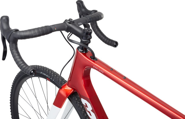 3T Exploro Race Ekar 1X Carbon Gravelbike - red-white/28"/M