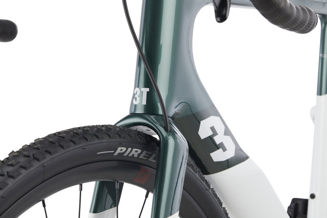 3T Exploro RaceMax Rival AXS 2x Carbon Gravelbike - emerald-white/28"/M