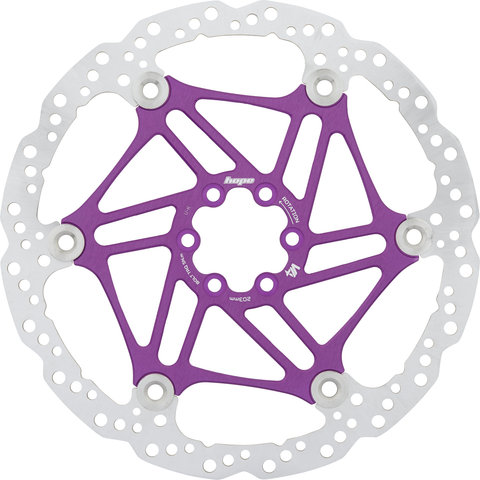 Hope V4 Vented Floating 6-bolt Brake Rotor for Tech V - purple/203 mm