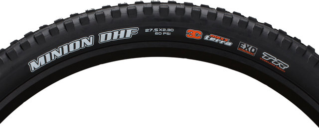 Maxxis Minion DHF 3C MaxxTerra EXO TR 27,5" Faltreifen - schwarz/27.5 "/58 mm/58-584/2.3 "