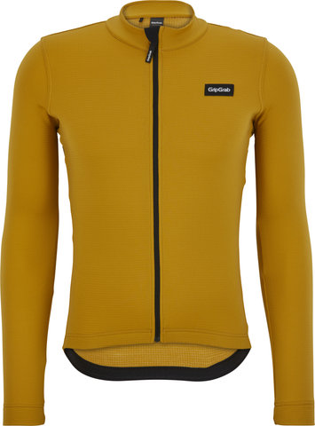 GripGrab Maillot EXPLR Merinotech Thermal Long Sleeve - mustard yellow/M