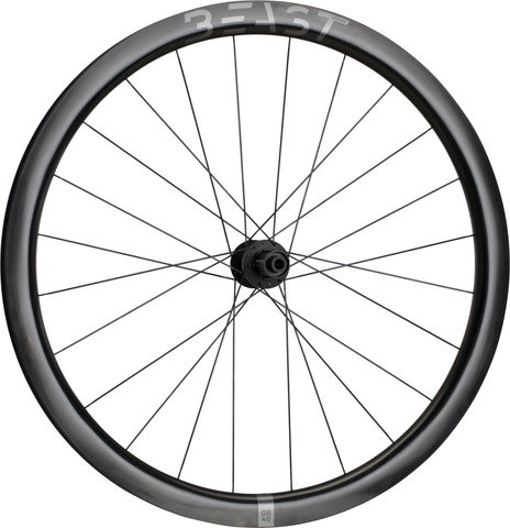 BEAST Components Juego de ruedas GR40 Disc Center Lock Carbon 28" - UD Carbon-negro/Non Boost/Non Boost/142 mm/100 mm/28"/Shimano carretera/100 mm/Shimano carretera/100 mm/142 mm