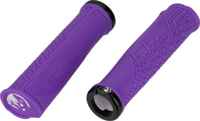 Lizard Skins Gradient Lock-On Handlebar Grips - ultra purple/136 mm