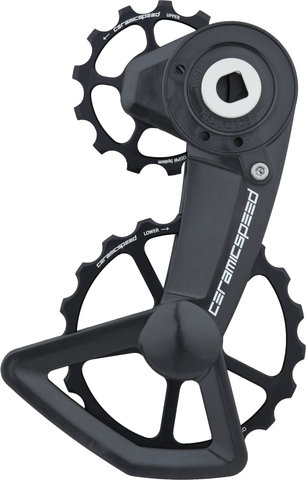 CeramicSpeed Système de Galets de Dérailleur OSPW X Coated pour SRAM AXS XPLR - black/13 dents (galet guide), 19 dents (galet tendeur)