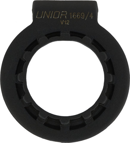 Unior Bike Tools 2-in-1 Pocket Spoke & Cassette Lockring Tool 1669/4 - black