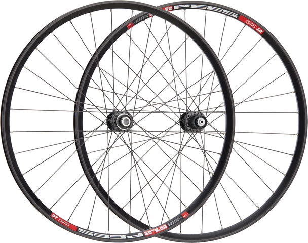 bc basic Mountain XT Center Lock Disc DT Swiss 533D 27.5" Wheelset - black/27.5" set (front 15x100 + rear 10x135) Shimano