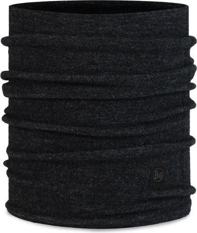 BUFF Braga de cuello de forro polar Merino - solid black/one size